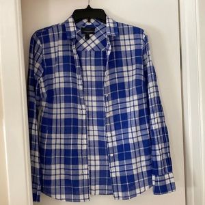 J Crew Perfect Fit Plaid Shirt Size 2 like new was worn only once